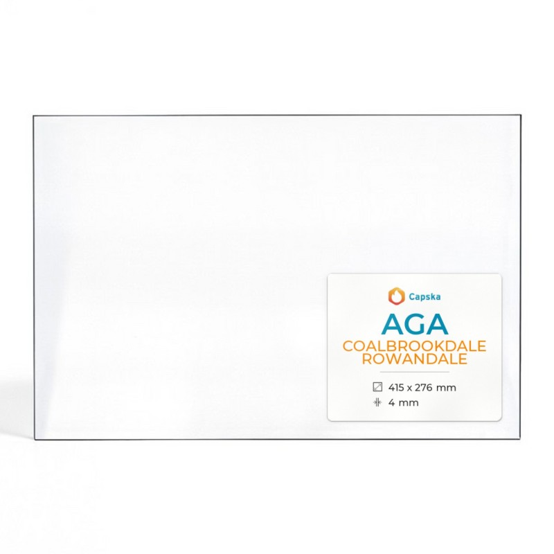 Vitre Aga COALBROOKDALE ROWANDALE - Verre Rectangle pour poêle à bois