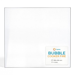 Vetro Bubble COOKER FIRE - Vetro Rettangolo per stufa a legna