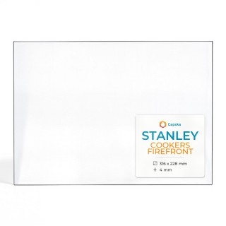 Stanley COOKERS FIREFRONT Glas - Rechteck Kaminglas für Kaminofen