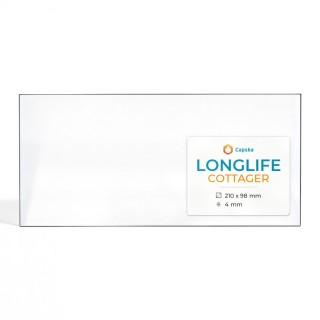 Longlife COTTAGER Glass - Rectangular Panel for Wood Burning Stove