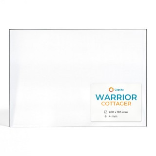 Warrior COTTAGER Glas - Rechteck Kaminglas | Warrior-zertifiziert
