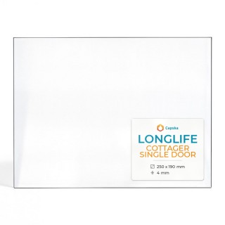 Vitre Longlife COTTAGER SINGLE DOOR - Verre Rectangle pour poêle à bois