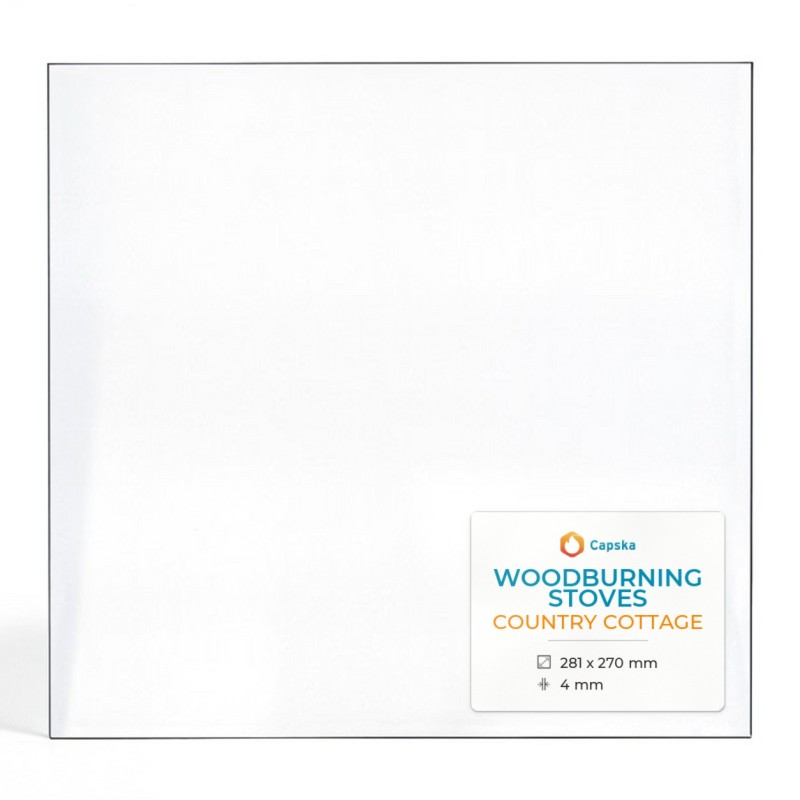 Vitre Woodburning Stoves COUNTRY COTTAGE - Verre Rectangle pour poêle à bois