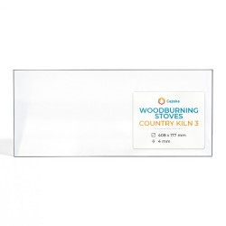 Vitre Woodburning Stoves COUNTRY KILN 3 - Verre Rectangle pour poêle à bois