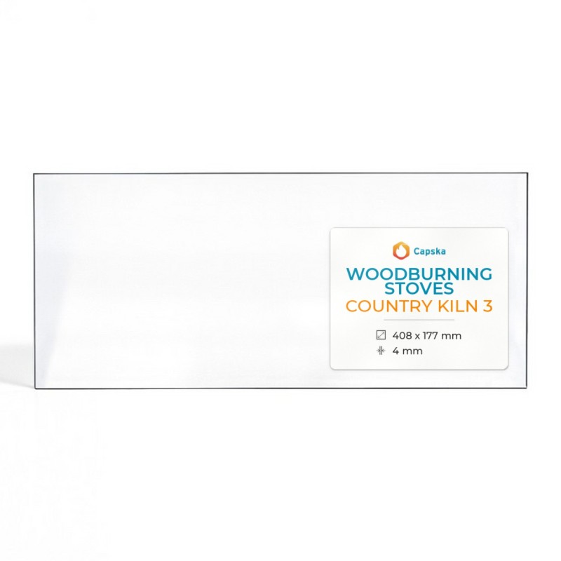 Vitre Woodburning Stoves COUNTRY KILN 3 - Verre Rectangle pour poêle à bois