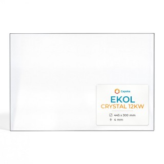 Ekol CRYSTAL 12KW Glas - Rechteck Kaminglas für Kaminofen