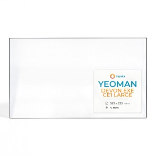 Vitre Yeoman DEVON EXE CE1 LARGE - Verre Rectangle pour poêle à bois
