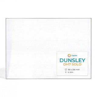 Kaminglas Dunsley DH7 SOLO - Rechteck Glas für Kaminofen