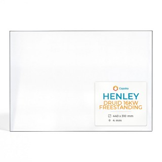 Henley DRUID 16KW Freestanding Glass - Rectangular Panel for Wood Burning Stove