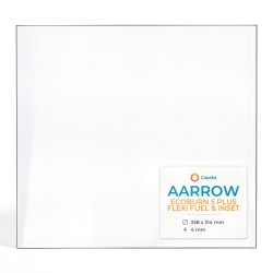 Vitre Aarrow ECOBURN 5 PLUS FLEXI FUEL & INSET - Verre Rectangle pour poêle à bois