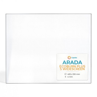 Arada ECOBURN PLUS 5 WIDESCREEN Glass Panel for Wood Burning Stove