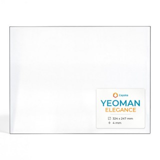 Yeoman ELEGANCE Glass - Rectangular Panel for Wood Burning Stove