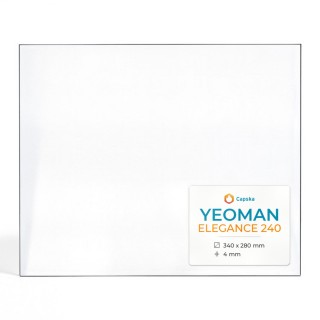Yeoman ELEGANCE 240 Glas - Rechteck Kaminglas für Kaminofen