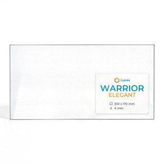 Warrior ELEGANT Glas - Rechteck Kaminglas für Kaminofen