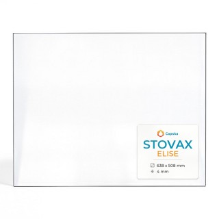 Stovax ELISE Glas - Rechteck Kaminglas für Kaminofen