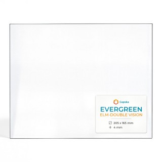 Evergreen ELM-DOUBLE VISION Glas - Rechteck Kaminglas für Kaminofen