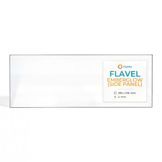 Vitre Flavel EMBERGLOW (SIDE PANEL) - Verre Rectangle pour poêle à bois