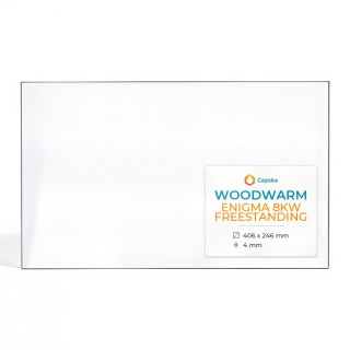 Woodwarm ENIGMA 8KW Glass Stove Panel - Rectangular Shape