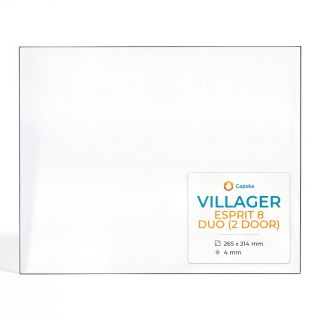 Villager ESPRIT 8 DUO Glass Panel for Wood Burning Stove
