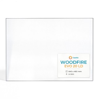 Woodfire EVO 20 LD Glas - Rechteck Kaminglas für Kaminofen