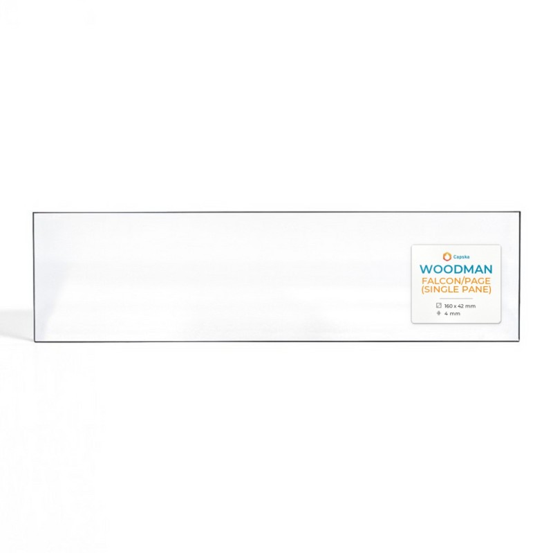 Vetro Woodman FALCON/PAGE (SINGLE PANE) - Vetro rettangolare per stufa a legna