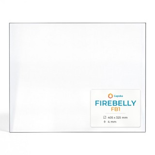 Firebelly FB1 Glas - Rechteck Kaminglas für Kaminofen