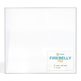 Firebelly FB2 Glass - Rectangular Panel for Wood Burning Stove