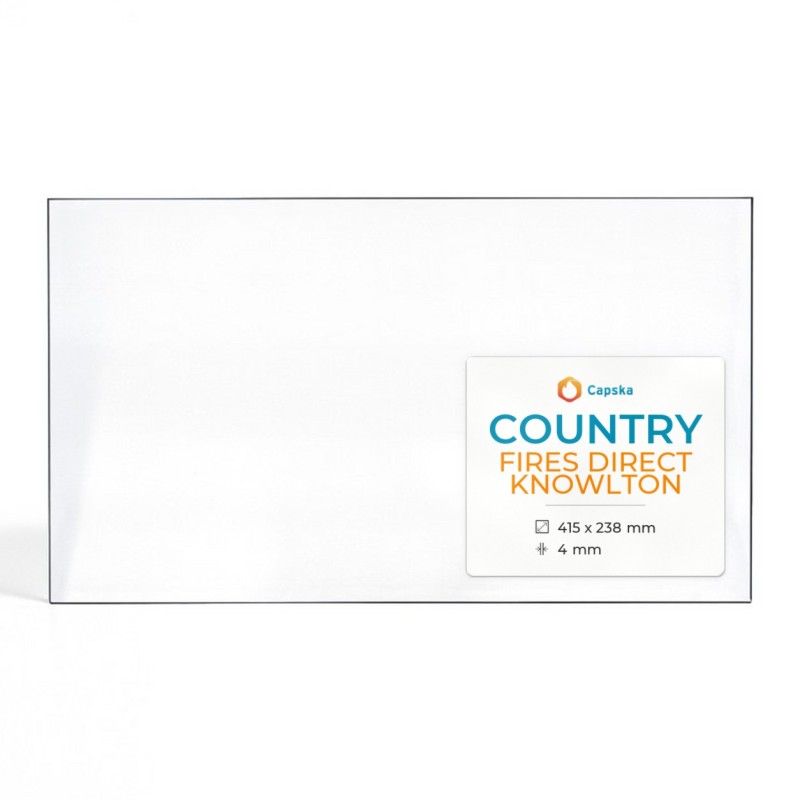 Country FIRES DIRECT KNOWLTON Glas - Rechteck Kaminglas