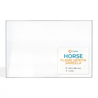 Vetro Horse FLAME HF917A JAMEELA - Vetro Rettangolo per stufa a legna