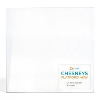 Chesneys FLATFORD 4KW Glass - Rectangular Panel for Wood Burning Stove