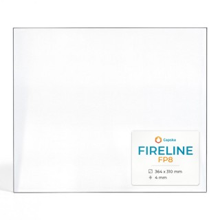 Fireline FP8 Glas - Rechteck Kaminglas für Kaminofen