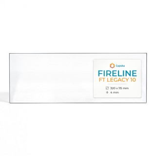 Vitre Fireline FT LEGACY 10 - Verre Rectangle pour poêle à bois