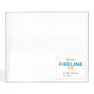 Fireline FX5 Glas - Rechteck Kaminglas für Kaminofen