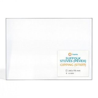 Vitre Suffolk Stoves GIPPING (ST1017) - Verre Rectangle pour poêle à bois