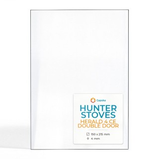 Vetro Hunter HERALD 4 CE DOUBLE DOOR - Vetro Rettangolo per stufa a legna