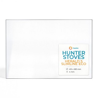 Vetro Hunter HERALD 5 SLIMLINE ECO - Vetro Rettangolo per stufa a legna