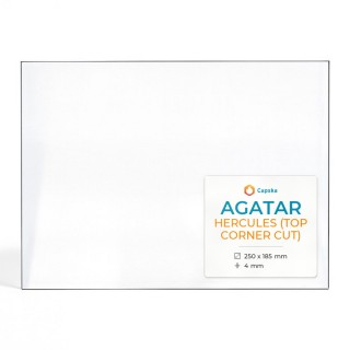 Agatar HERCULES Glass Panel - Rectangular for Wood Burning Stove