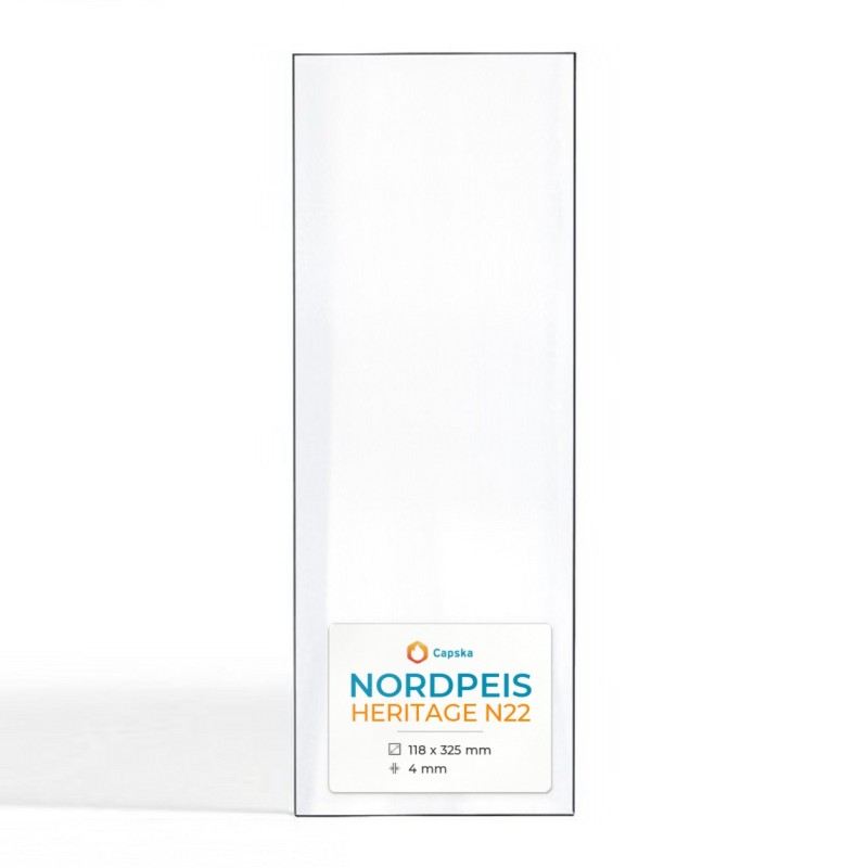 Vitre Nordpeis HERITAGE N22 - Verre Rectangle pour poêle à bois
