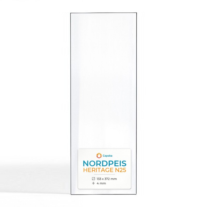 Vitre Nordpeis HERITAGE N25 - Verre Rectangle pour poêle à bois