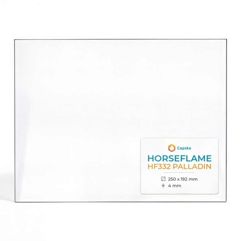 Horseflame HF332 PALLADIN Glas - Rechteck Kaminglas für Kaminofen