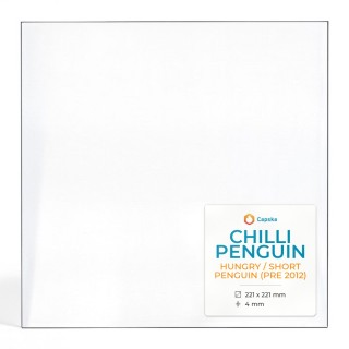 Chilli Penguin HUNGRY / SHORT PENGUIN (PRE 2012) Glas - Rechteck Kaminglas