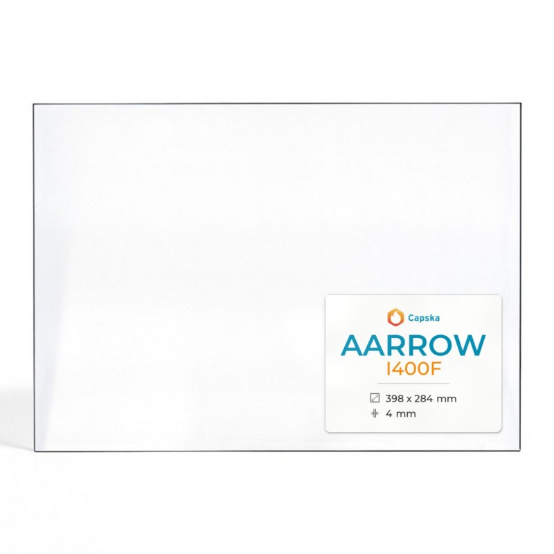 Aarrow I400F Glass Panel for Wood Burning Stove - Rectangular Shape