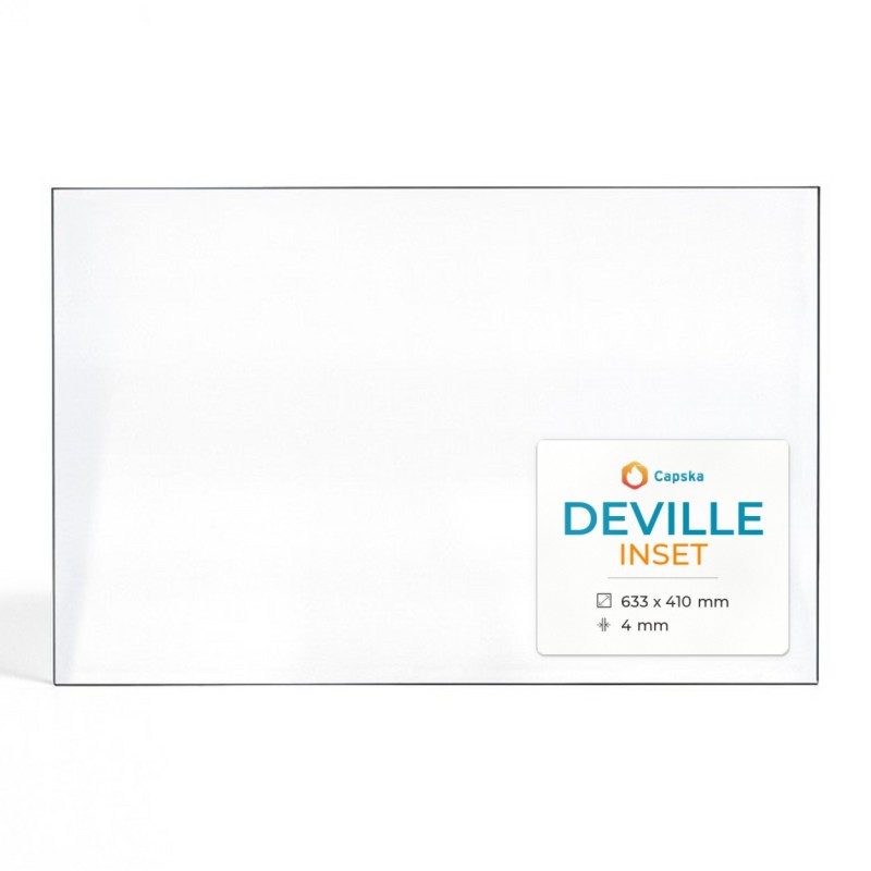 Vitre Deville INSET - Verre Rectangle pour insert