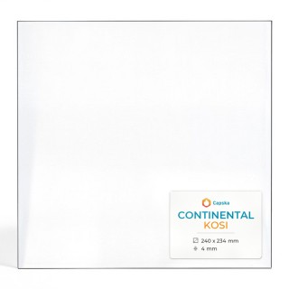 Continental KOSI Glas - Rechteck Kaminglas für Kaminofen
