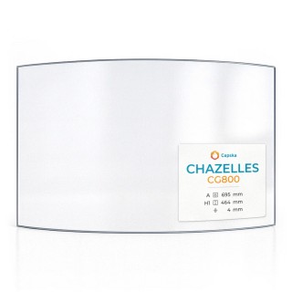 Vetro Chazelles CG800 - Vetro Curvo per stufa a legna