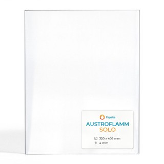 Austroflamm SOLO Glas - 2 geschnittene Ecken Kaminglas
