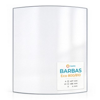 Vetro Barbas ECO 800/810 - Vetro Curvo per stufa a legna