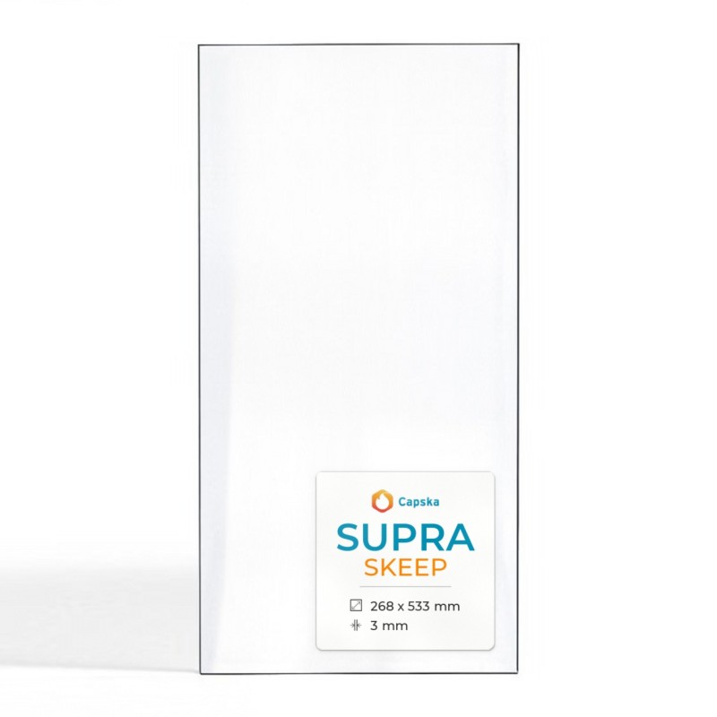 Vetro Supra SKEEP - Vetro Rettangolo per inserto caminetto
