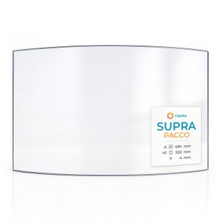 Supra PACCO Glass - Curved Glass Panel for Wood Burning Stove