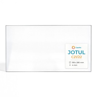 Vetro Jotul C21/22 - Vetro 4 falde tagliate per caminetto
